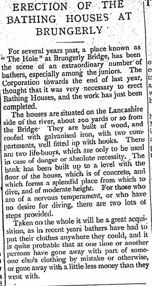 Bathing huts.   June 10th 1898